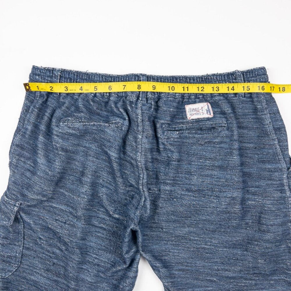 Johnnie-O Boardy Lounger Pull-On Short Men's Medium Hangin' Out Blue Terry Soft - Picture 11 of 15